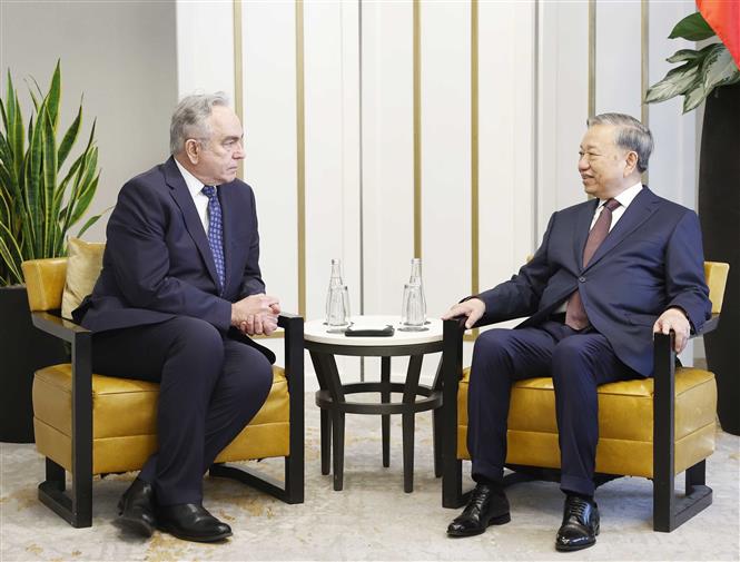 Tổng Bí thư Tô Lâm tiếp cựu Thứ trưởng Ngoại giao Hoa Kỳ Kurt Campbell- Ảnh 2.