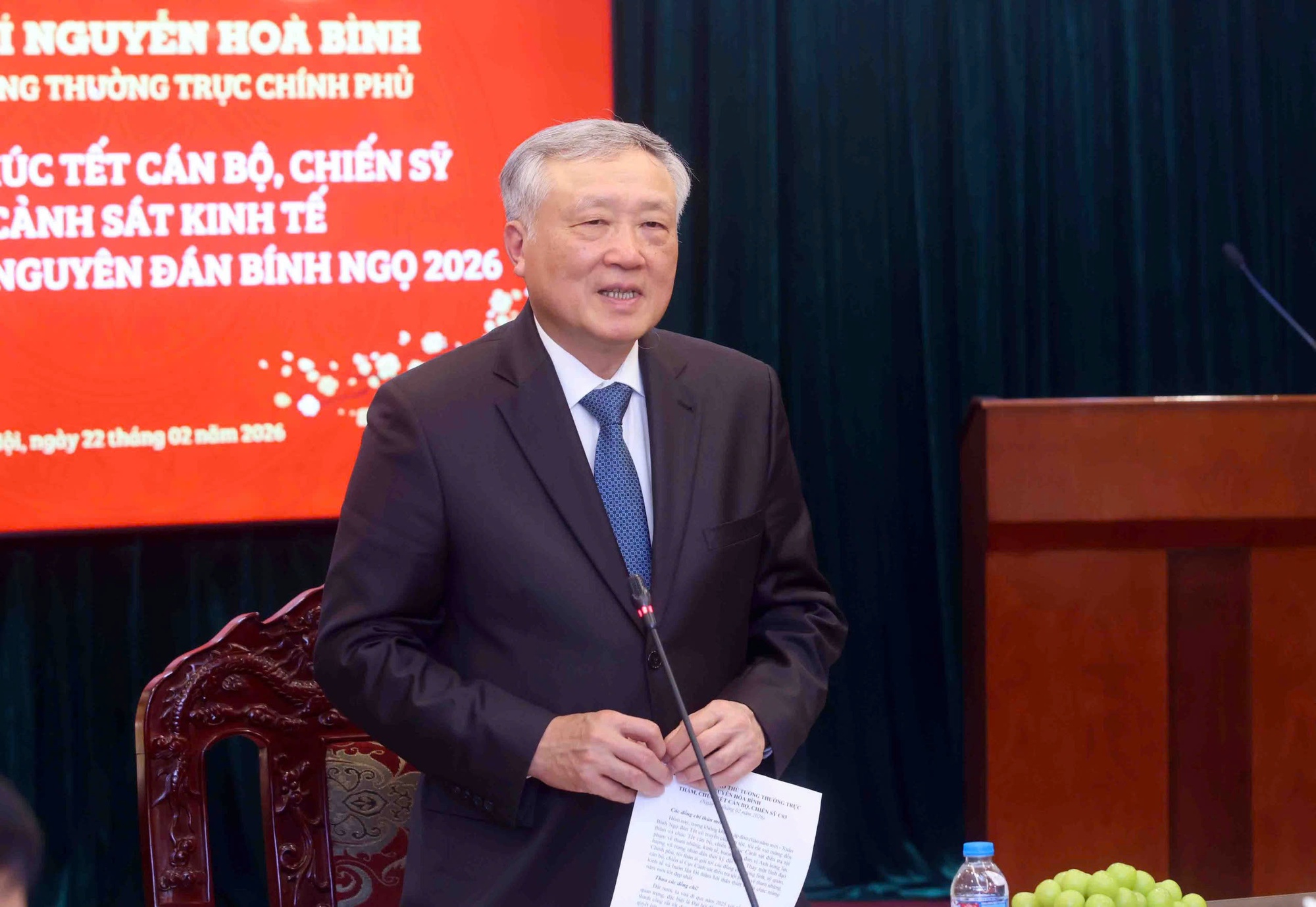 Phó Thủ tướng Thường trực Nguyễn Hòa Bình thăm, chúc Tết cán bộ, chiến sĩ Cục C03- Ảnh 2.