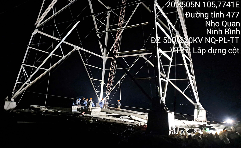 Thi công các dự án truyền tải điện ngay sau kỳ nghỉ Tết- Ảnh 1.