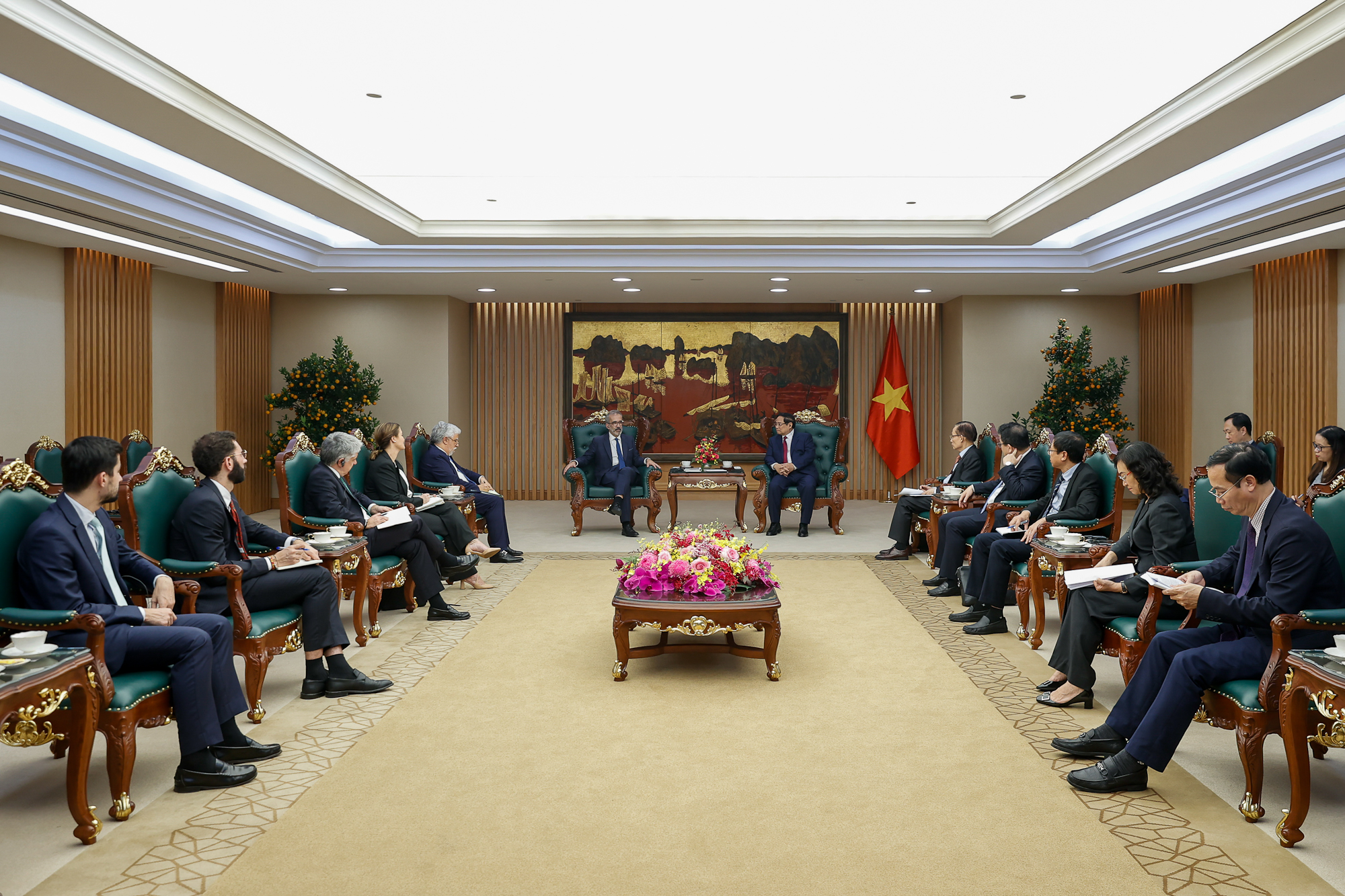 Thủ tướng Phạm Minh Chính tiếp Bộ trưởng Quốc vụ, Bộ trưởng Ngoại giao Bồ Đào Nha- Ảnh 3.