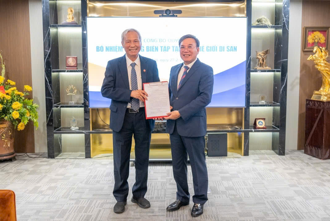 Bổ nhiệm Quyền Tổng Biên tập Tạp chí Thế giới Di sản- Ảnh 1. Bổ nhiệm Quyền Tổng Biên tập Tạp chí Thế giới Di sản- Ảnh 1.