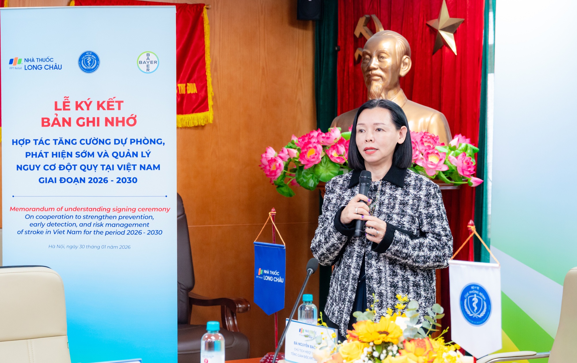 Long Châu và Bayer Việt Nam trở thành đối tác chiến lược của Cục Phòng bệnh trong phòng, chống và quản lý đột quỵ- Ảnh 4.