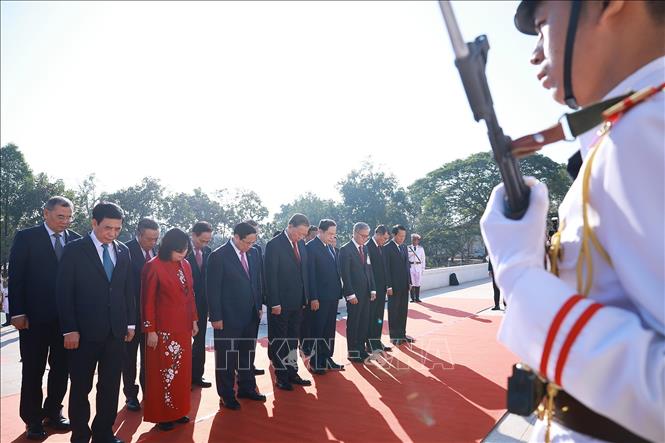 Lễ đón trọng thể Tổng Bí thư Tô Lâm tại thủ đô Viêng Chăn (Lào)- Ảnh 7.