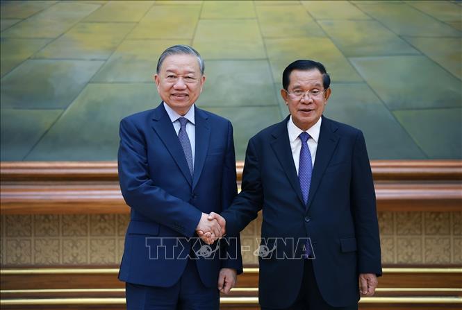 Quốc yến chào mừng Tổng Bí thư Tô Lâm thăm cấp Nhà nước tới Vương quốc Campuchia- Ảnh 4.