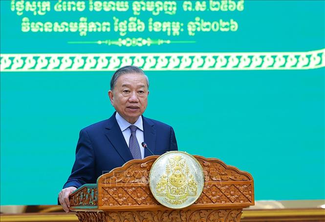 Quốc yến chào mừng Tổng Bí thư Tô Lâm thăm cấp Nhà nước tới Vương quốc Campuchia- Ảnh 5.