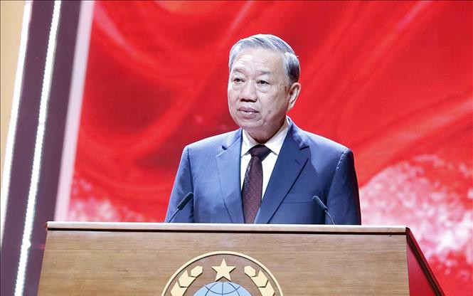 Tổng Bí thư Tô Lâm dự Lễ kỷ niệm 80 năm Ngày truyền thống lực lượng Tình báo CAND