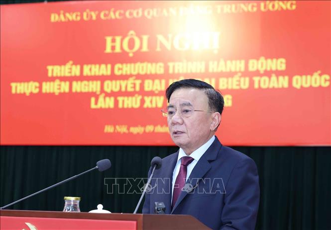 Đảng ủy các cơ quan Đảng Trung ương triển khai Chương trình hành động thực hiện Nghị quyết Đại hội XIV