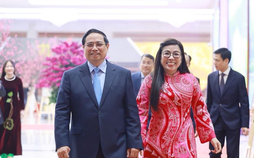 Thủ tướng Phạm Minh Chính chủ trì chiêu đãi Đoàn ngoại giao tại Việt Nam