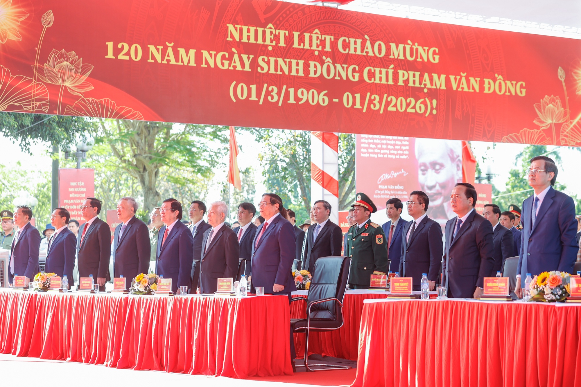 Thủ tướng Phạm Minh Chính dự lễ kỷ niệm 120 năm Ngày sinh Thủ tướng Phạm Văn Đồng- Ảnh 3.