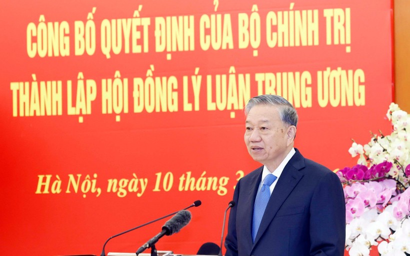 Tổng Bí thư Tô Lâm chủ trì Hội nghị công bố thành lập Hội đồng Lý luận Trung ương nhiệm kỳ 2026-2031