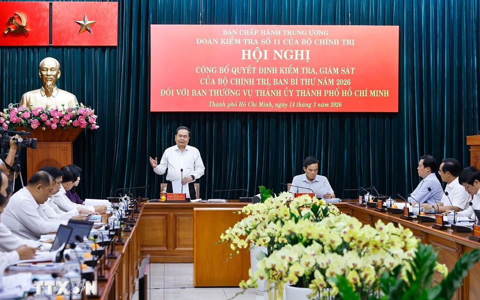 Công bố quyết định kiểm tra, giám sát đối với Ban Thường vụ Thành ủy TPHCM