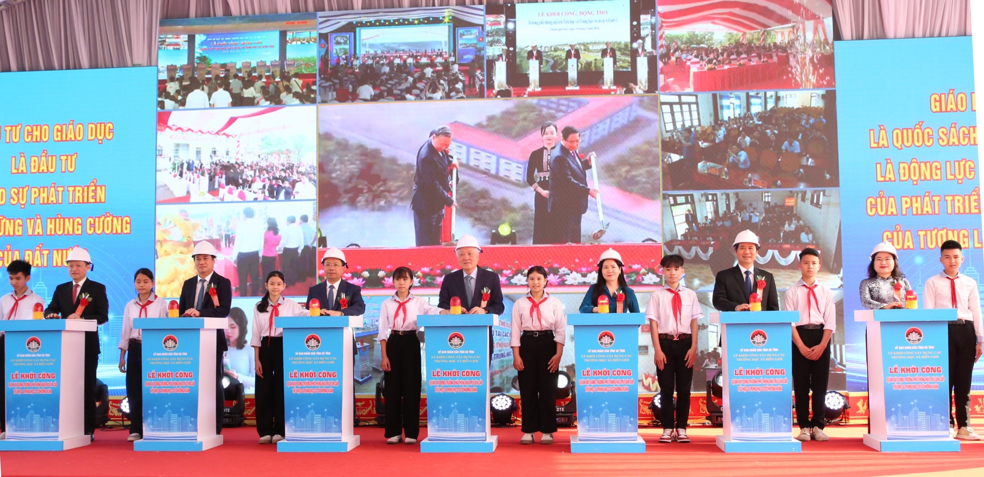 TỔNG THUẬT: Khởi c&ocirc;ng đồng loạt c&aacute;c trường nội tr&uacute; li&ecirc;n cấp v&ugrave;ng bi&ecirc;n giai đoạn 2- Ảnh 10.