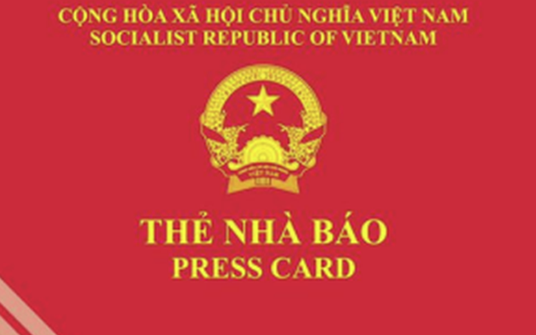 Dự kiến quy định mới về thủ tục cấp, đổi, cấp lại và thu hồi thẻ nhà báo