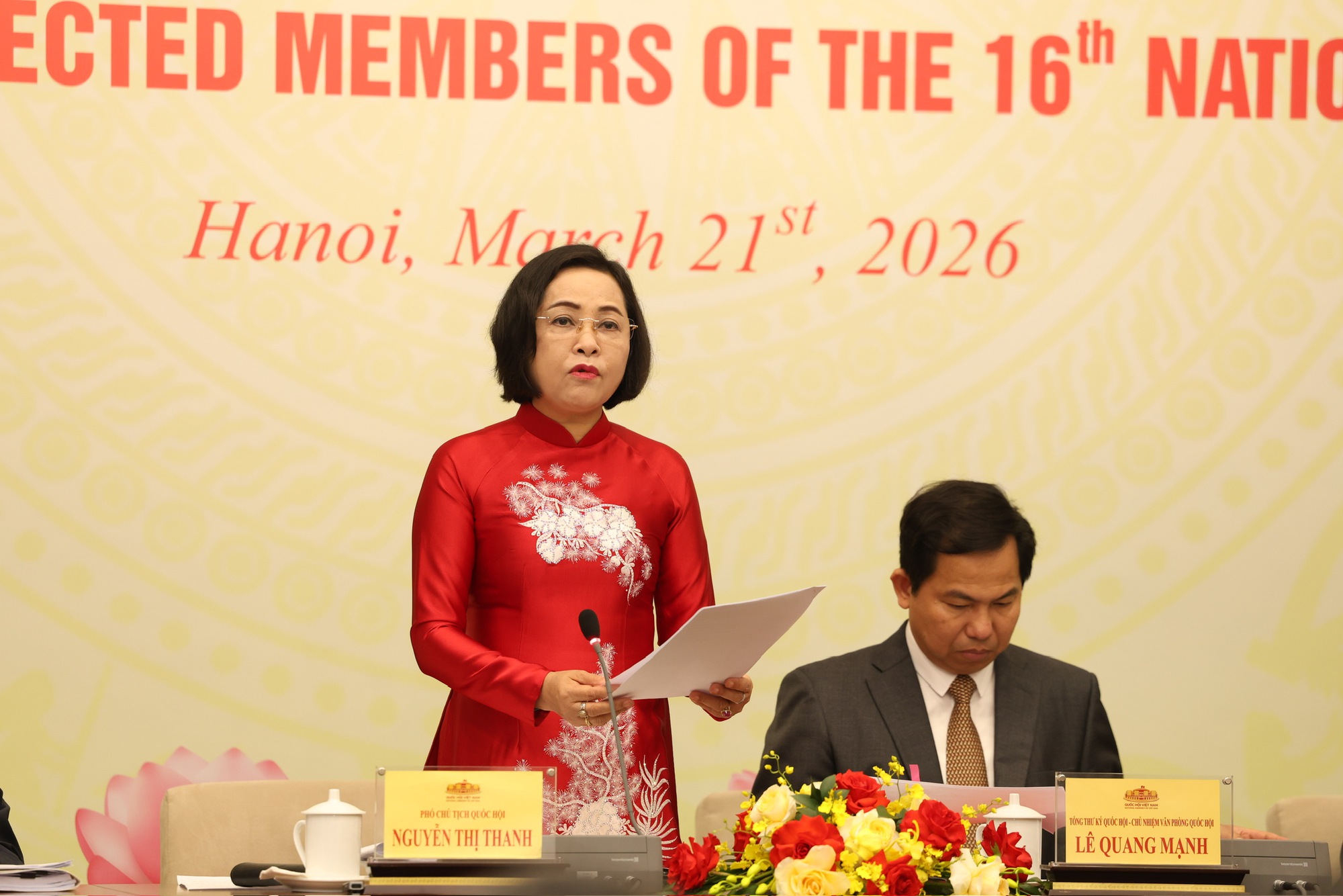 Công bố Nghị quyết về kết quả bầu cử và danh sách trúng cử đại biểu Quốc hội khóa XVI- Ảnh 1. Công bố Nghị quyết về kết quả bầu cử và danh sách trúng cử đại biểu Quốc hội khóa XVI- Ảnh 1.