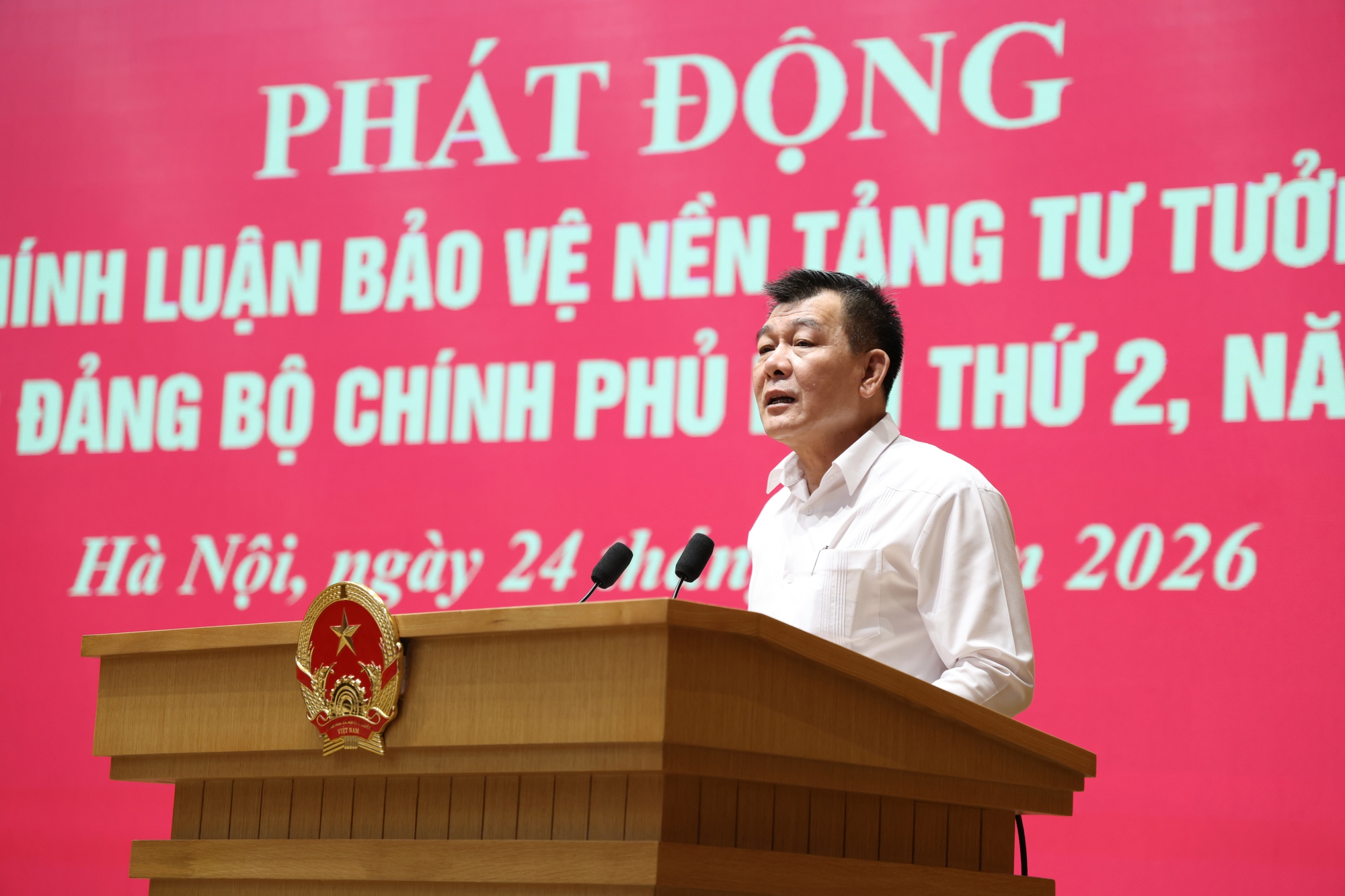 Đảng ủy Chính phủ phát động ‘Cuộc thi chính luận về bảo vệ nền tảng tư tưởng của Đảng’- Ảnh 1.