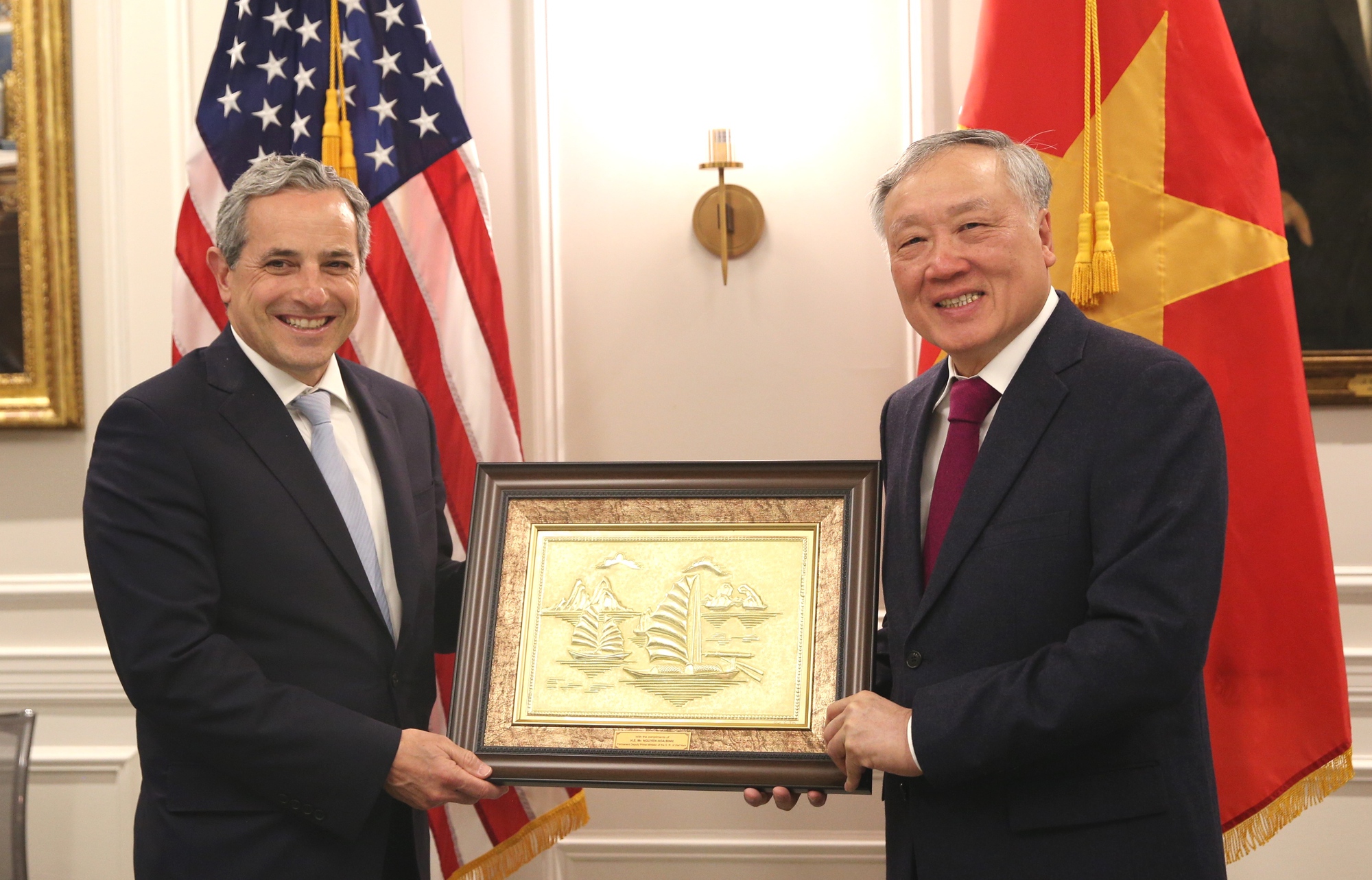 Phó Thủ tướng Thường trực Nguyễn Hòa Bình thăm và làm việc với hai sàn giao dịch chứng khoán lớn của Hoa Kỳ- Ảnh 5.