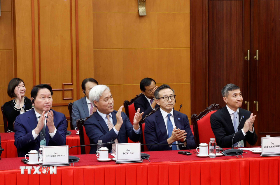 Tổng Bí thư Tô Lâm tiếp lãnh đạo một số tập đoàn quốc tế- Ảnh 5. Tổng Bí thư Tô Lâm tiếp lãnh đạo một số tập đoàn quốc tế- Ảnh 5.