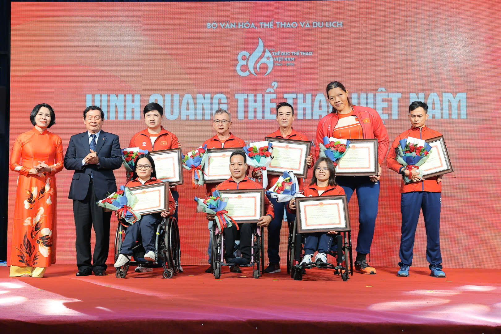 Gala Vinh quang Thể thao Việt Nam 2026: Tôn vinh các huấn luyện viên, vận động viên xuất sắc - Ảnh 1.