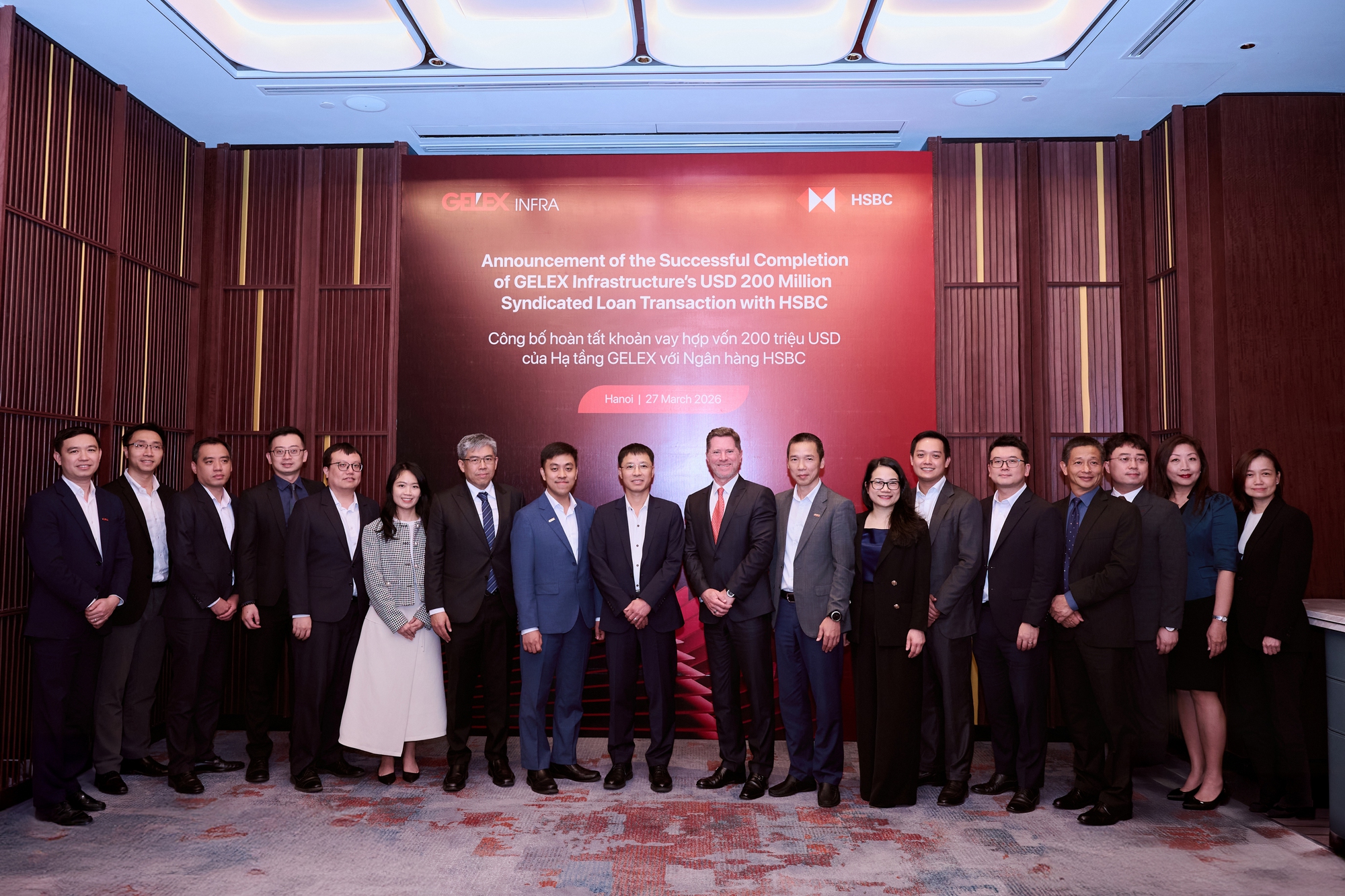 Hạ tầng GELEX công bố hoàn tất khoản vay hợp vốn 200 triệu USD với HSBC- Ảnh 1.