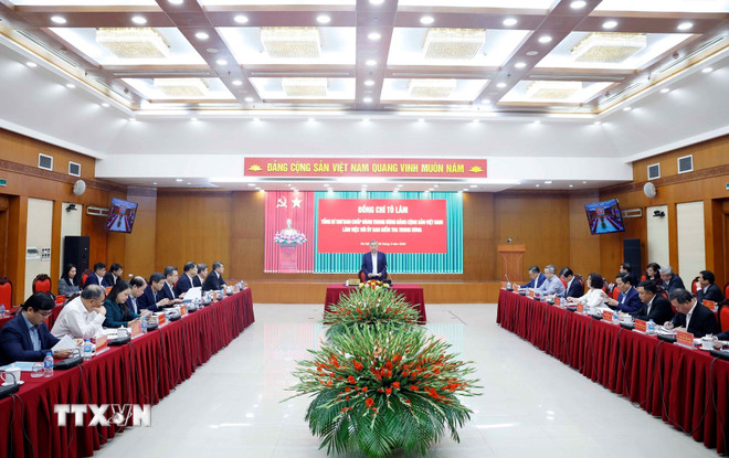 Tổng Bí thư Tô Lâm: Chuyển mạnh công tác kiểm tra, giám sát sang phòng ngừa từ sớm, từ xa- Ảnh 1.