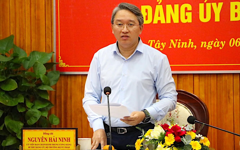 Tây Ninh cần tăng cường lãnh đạo trong công tác tư pháp và thi hành án dân sự