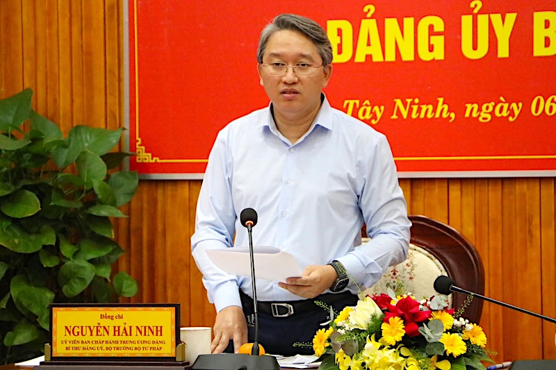 Tây Ninh cần tăng cường lãnh đạo trong công tác tư pháp và thi hành án dân sự- Ảnh 1. Tây Ninh cần tăng cường lãnh đạo trong công tác tư pháp và thi hành án dân sự- Ảnh 1.