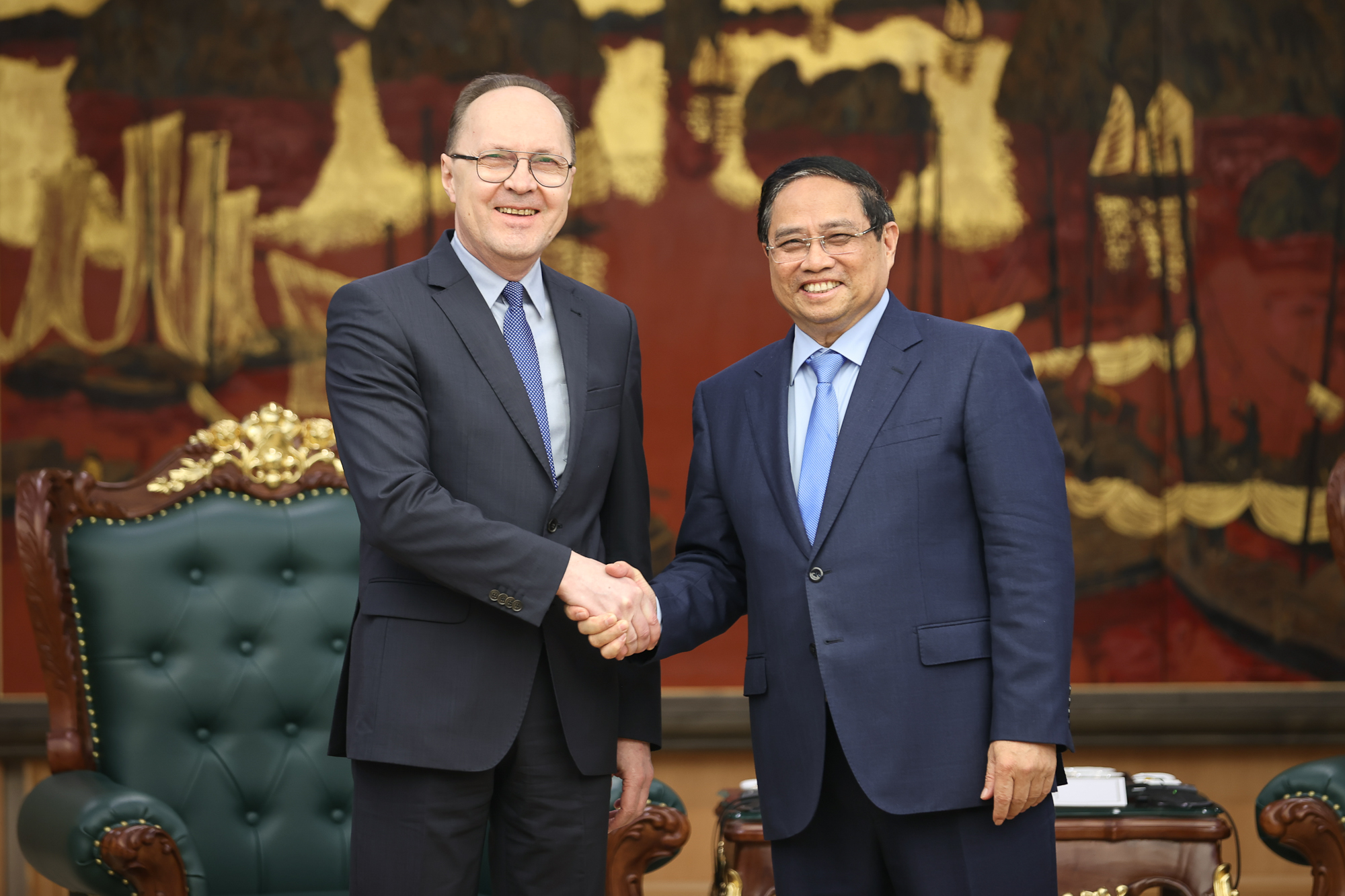 Thủ tướng Chính phủ Phạm Minh Chính làm việc với Đại sứ Nga- Ảnh 1.