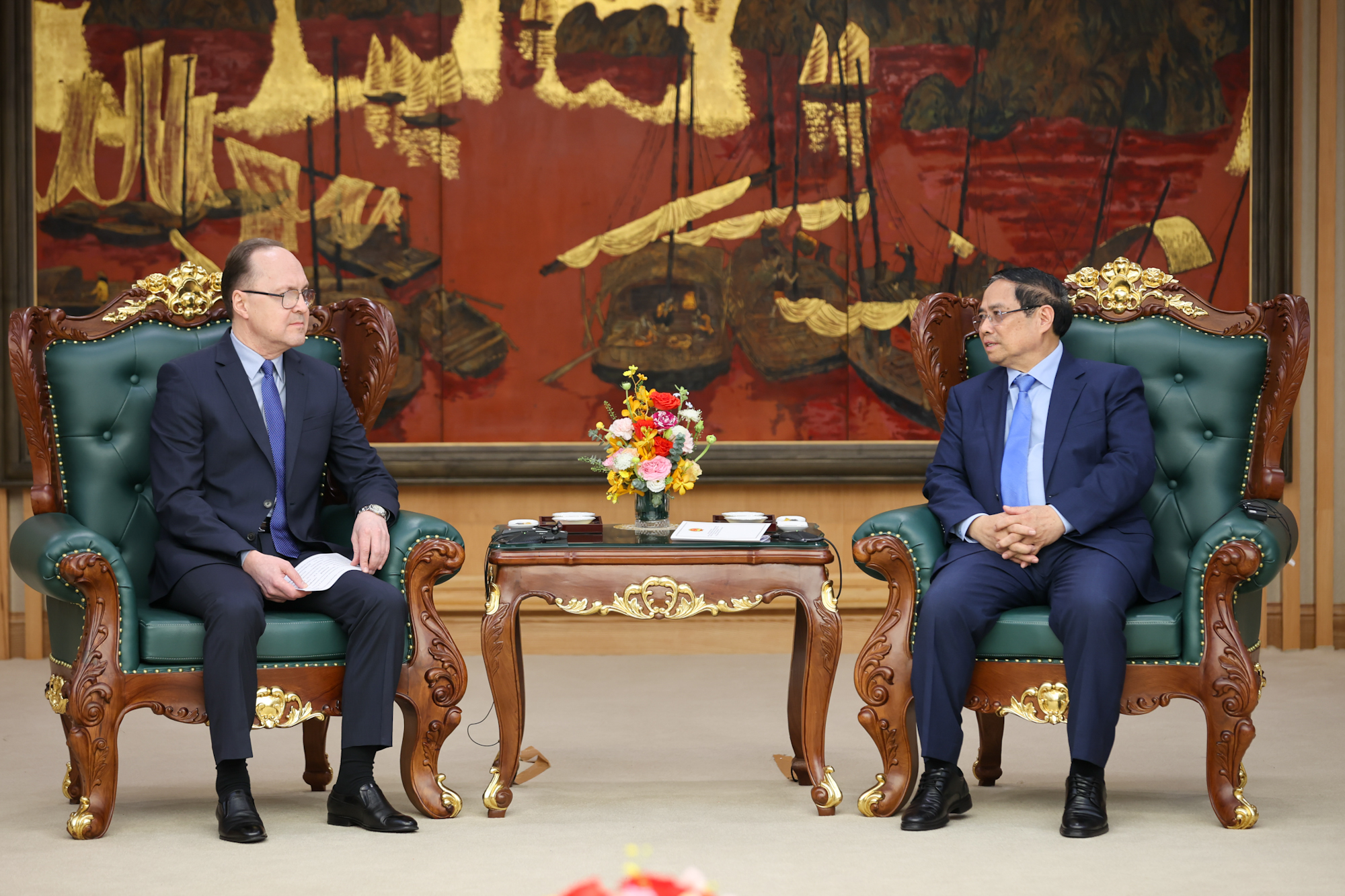 Thủ tướng Chính phủ Phạm Minh Chính làm việc với Đại sứ Nga- Ảnh 2.