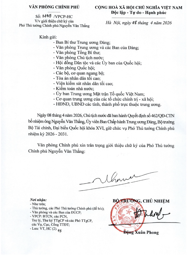 Giới thiệu chữ ký của Thủ tướng và các Phó Thủ tướng Chính phủ nhiệm kỳ 2026-2031- Ảnh 6.