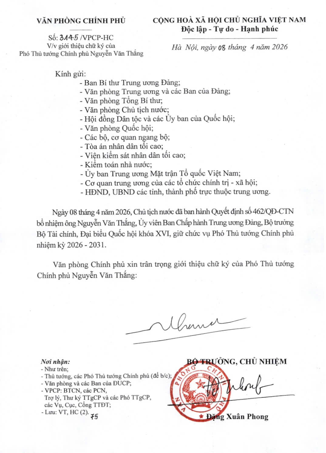 Giới thiệu chữ ký của Thủ tướng và các Phó Thủ tướng Chính phủ nhiệm kỳ 2026-2031- Ảnh 6.