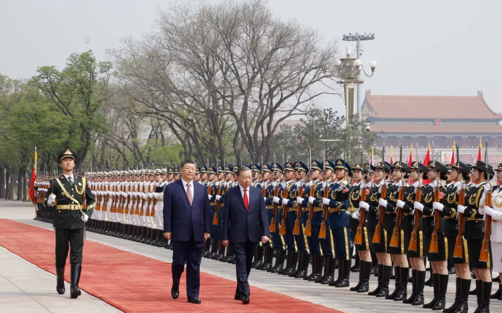 Lễ đón trọng thể Tổng Bí thư, Chủ tịch nước Tô Lâm thăm cấp Nhà nước đến Trung Quốc