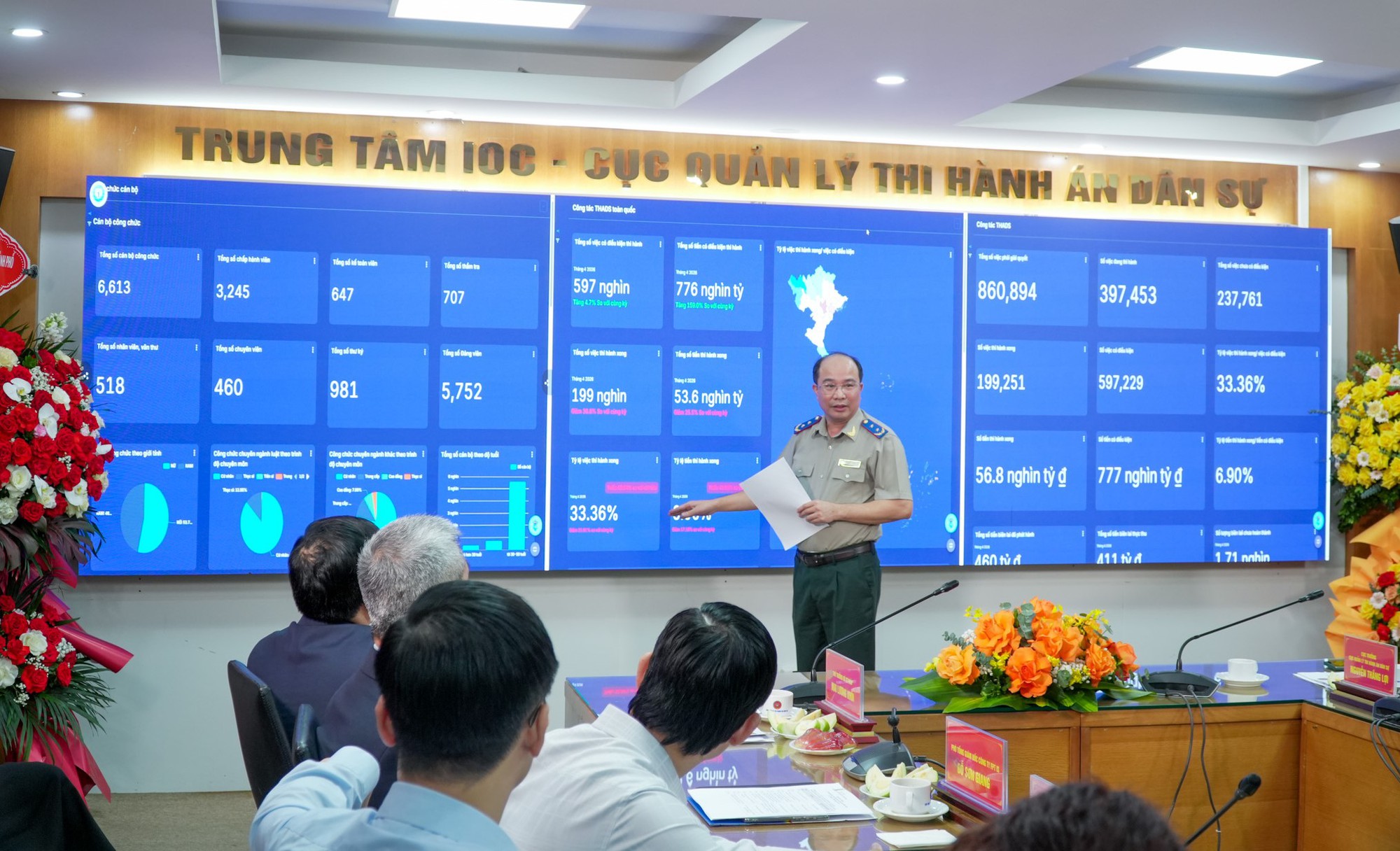 Khánh thành Trung tâm giám sát, điều hành thông minh Cục Quản lý Thi hành án dân sự- Ảnh 3.