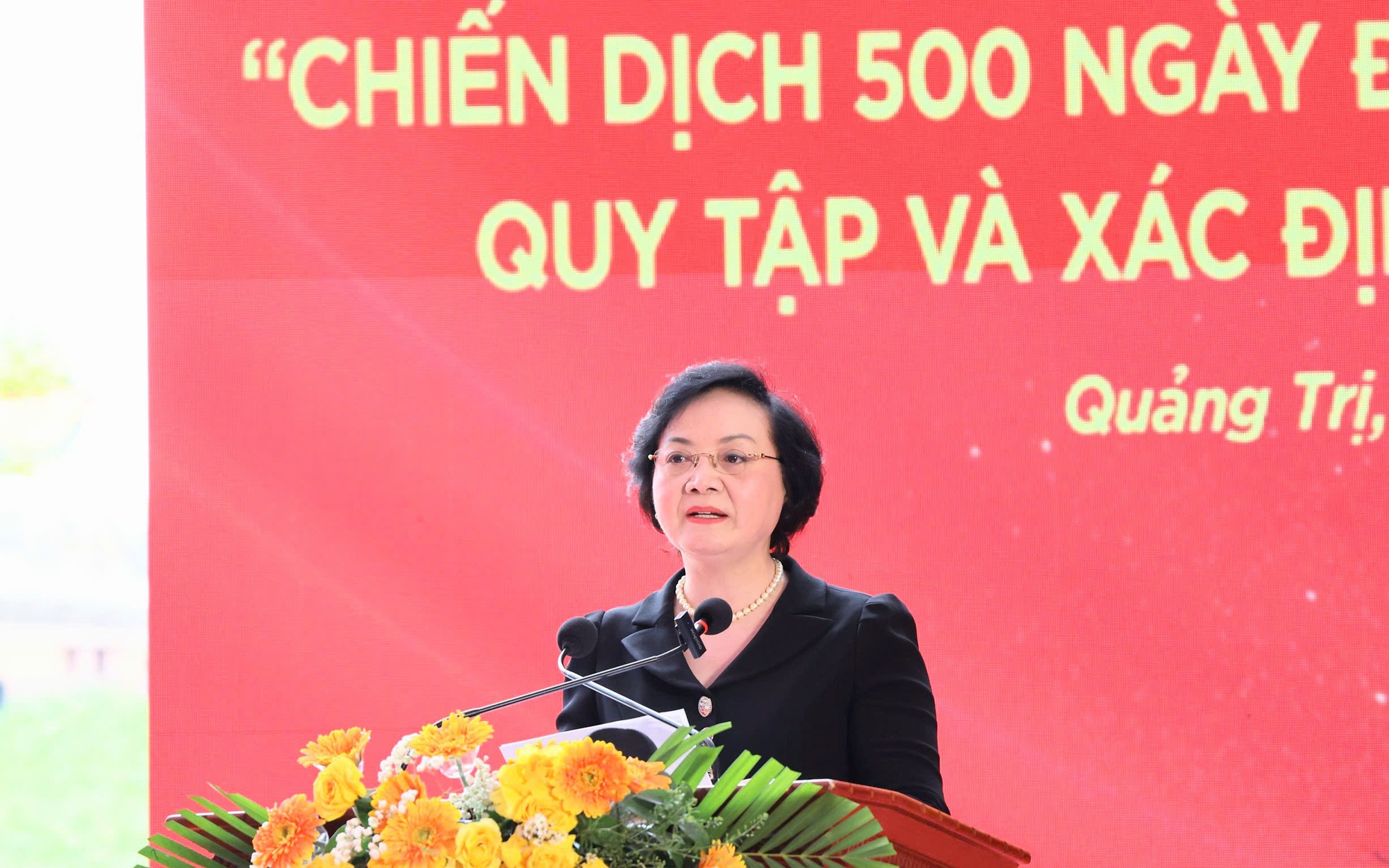 Phó Thủ tướng Phạm Thị Thanh Trà phát động Chiến dịch 500 ngày đêm tìm kiếm, quy tập và xác định danh tính hài cốt liệt sĩ