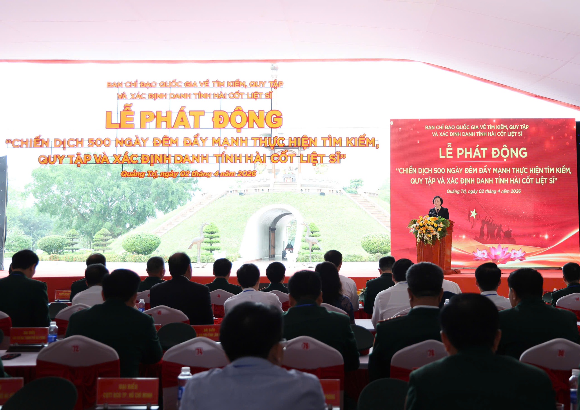 Phó Thủ tướng Phạm Thị Thanh Trà phát động Chiến dịch 500 ngày đêm tìm kiếm, quy tập và xác định danh tính hài cốt liệt sĩ- Ảnh 2.