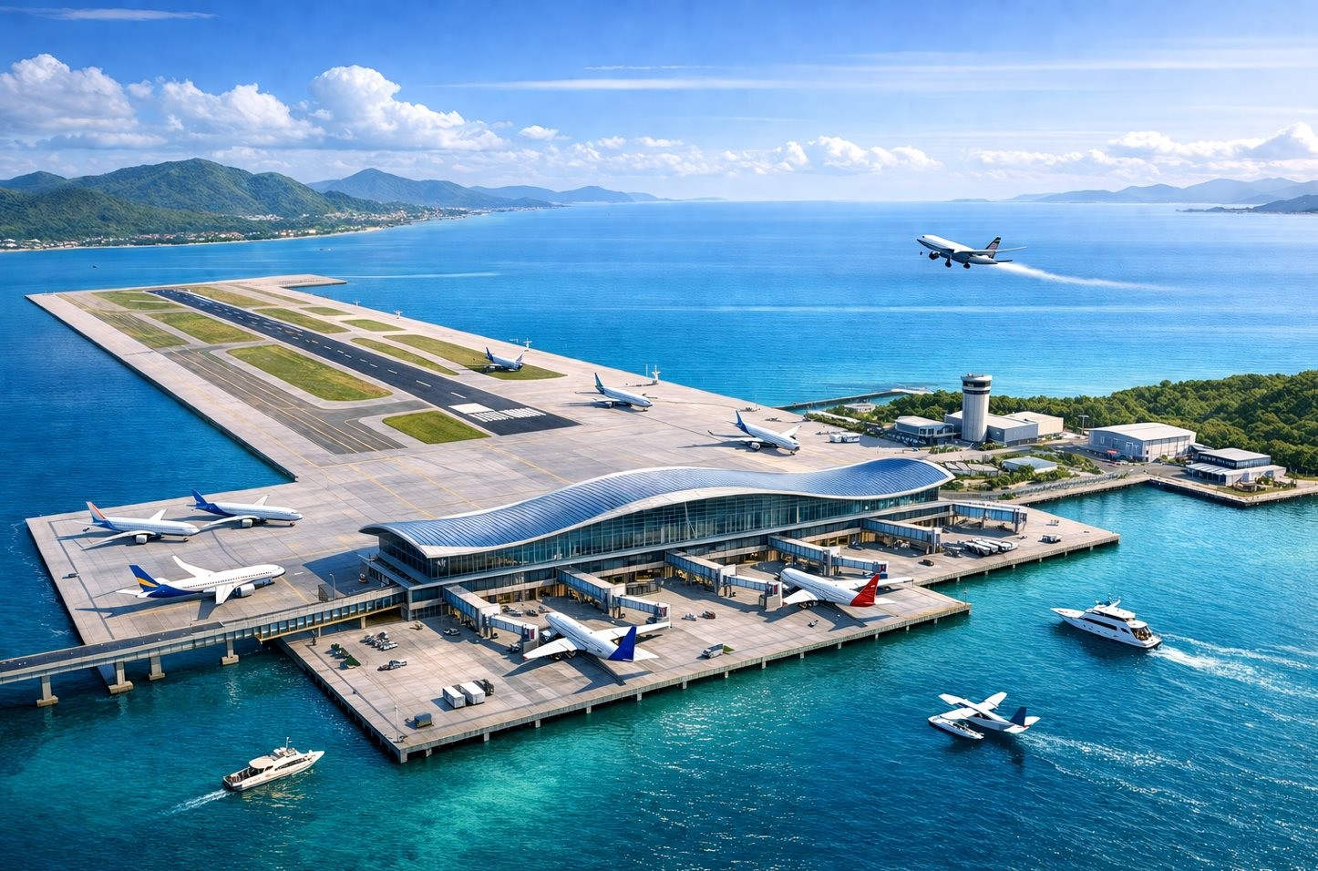 Việt Nam sắp có sân bay đầu tiên xây trên mặt biển- Ảnh 1.