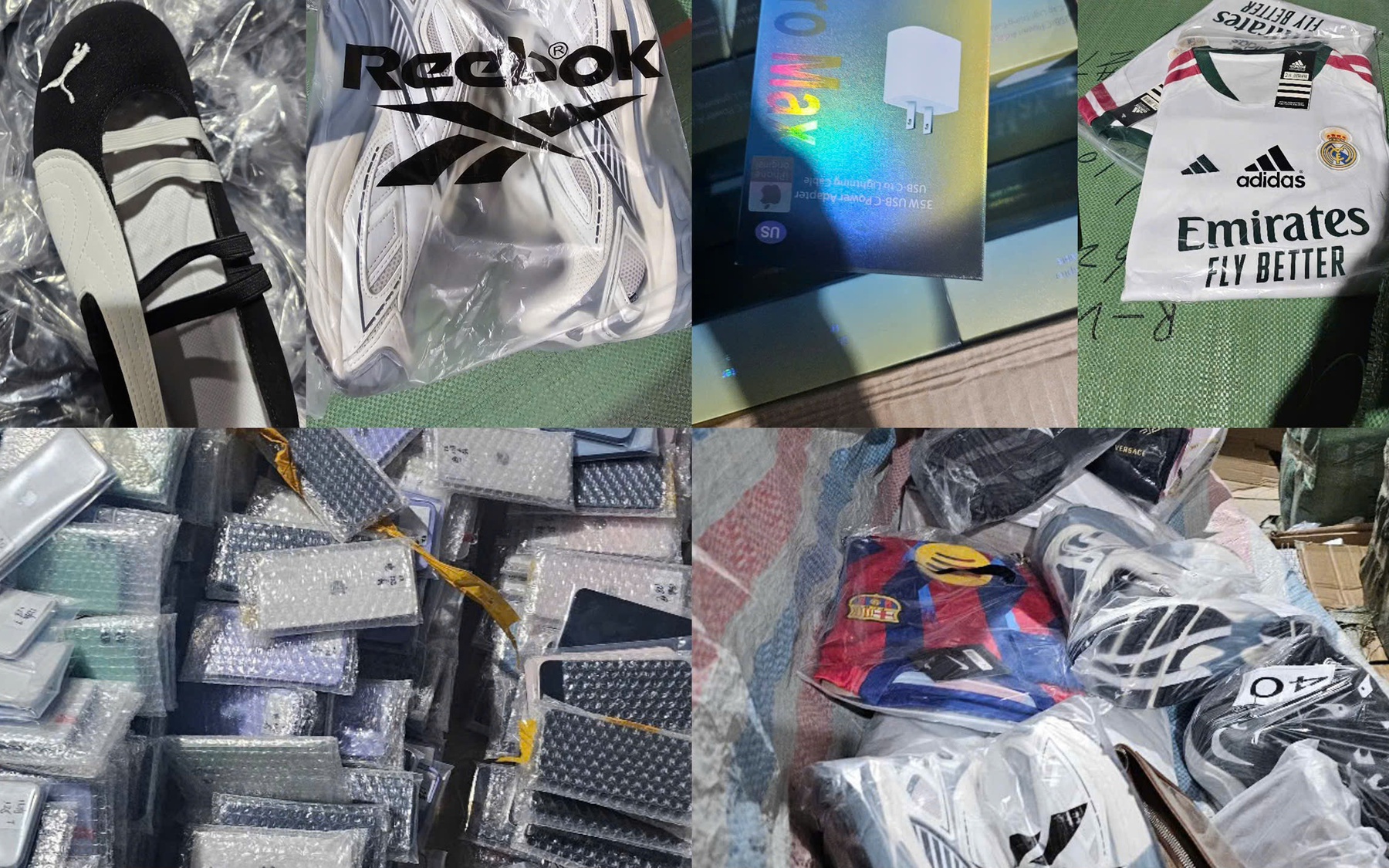 Hàng nghìn sản phẩm giả xuất xứ, giả nhãn mác bị hải quan phát hiện