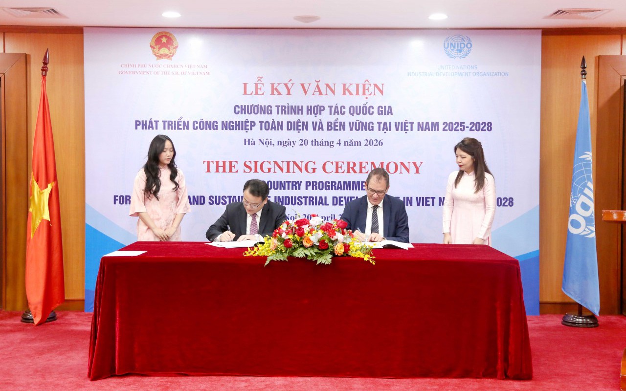 Việt Nam, UNIDO ký kết Chương trình hợp tác quốc gia thúc đẩy công nghiệp xanh