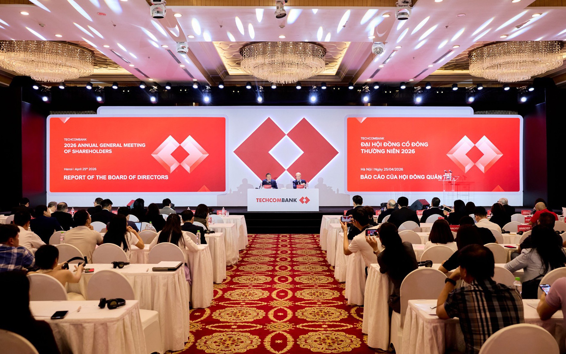 Techcombank chia cổ tức tới 67%, tăng vốn lên hơn 113.000 tỷ đồng