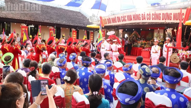 Trang trọng Lễ giỗ Quốc Tổ Hùng Vương tại các địa phương- Ảnh 13.