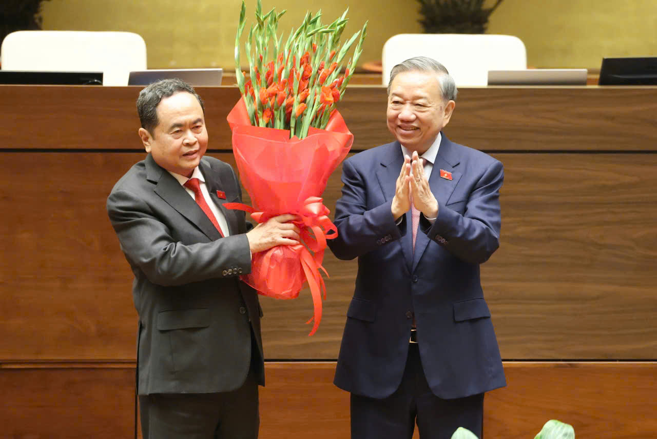 Đồng chí Trần Thanh Mẫn tái đắc cử chức vụ Chủ tịch Quốc hội- Ảnh 1. Đồng chí Trần Thanh Mẫn tái đắc cử chức vụ Chủ tịch Quốc hội- Ảnh 1.