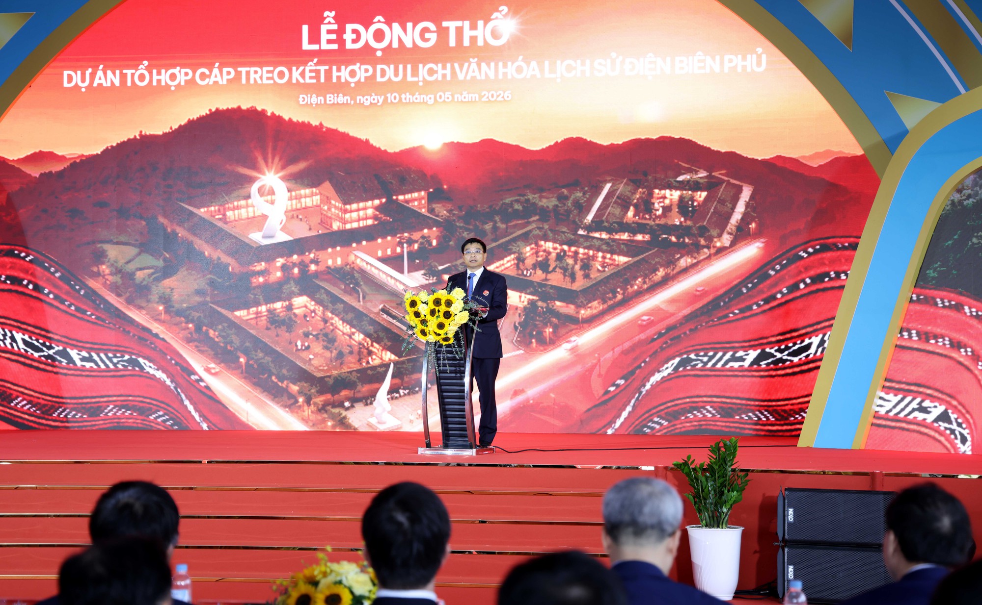 Phó Thủ tướng Nguyễn Văn Thắng dự lễ động thổ Dự án tổ hợp cáp treo kết hợp du lịch văn hóa lịch sử Điện Biên Phủ- Ảnh 3.