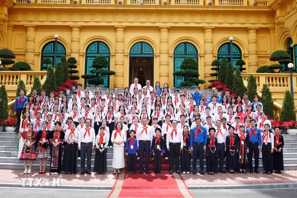 Tổng Bí thư, Chủ tịch nước Tô Lâm gặp mặt 85 đội viên tiêu biểu toàn quốc- Ảnh 3.