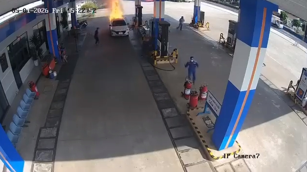 Xác định nguyên nhân ban đầu vụ cháy ô tô tại cây xăng khiến 2 người tử vong ở Đà Nẵng- Ảnh 1.