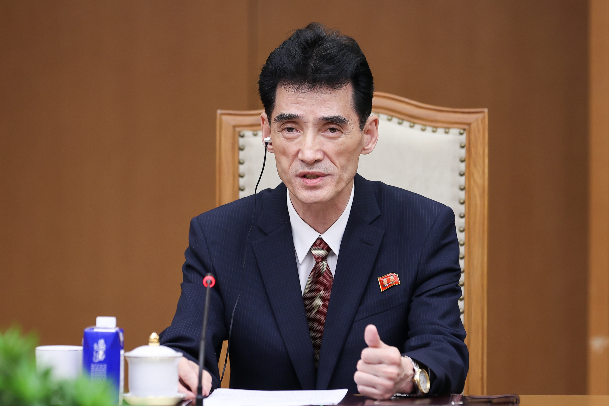 Thủ tướng Lê Minh Hưng tiếp Đại sứ Triều Tiên Ri Sung Guk- Ảnh 3.