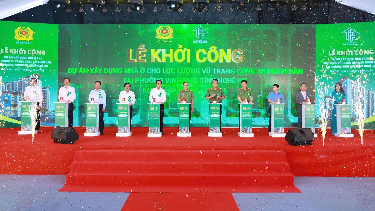 Khởi công Dự án xây dựng nhà ở cho lực lượng công an tại Nghệ An- Ảnh 1.
