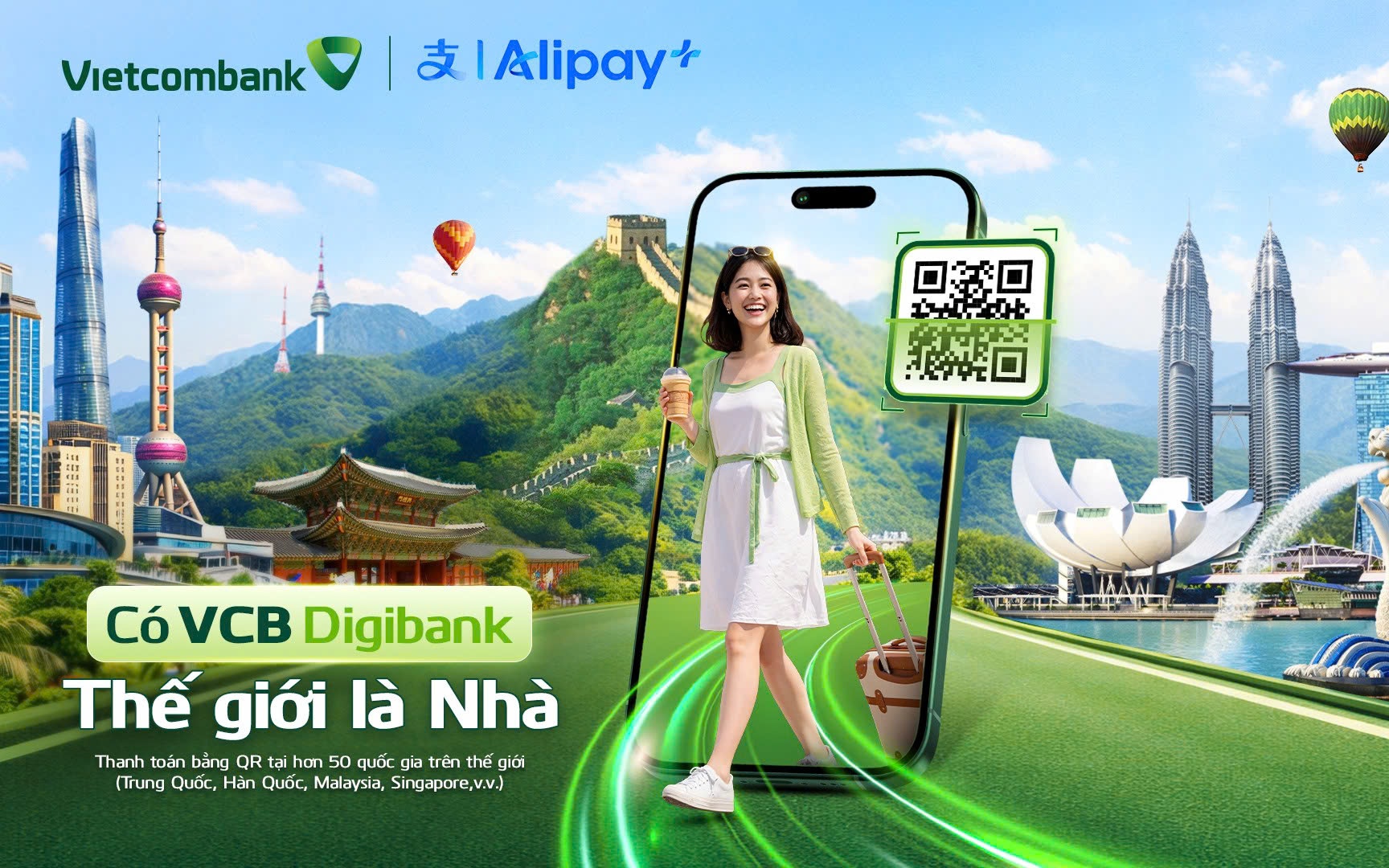 Vietcombank chính thức triển khai thanh toán QR xuyên biên giới tại hơn 50 quốc gia và vùng lãnh thổ