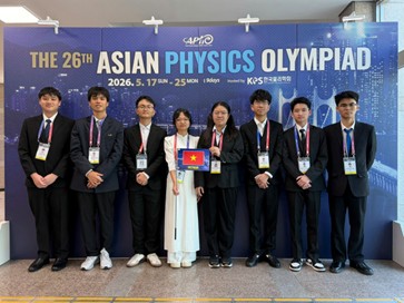 Olympic Vật lí châu Á 2026: Việt Nam giành 8 huy chương, vào top 8 toàn đoàn- Ảnh 1. Olympic Vật lí châu Á 2026: Việt Nam giành 8 huy chương, vào top 8 toàn đoàn- Ảnh 1.