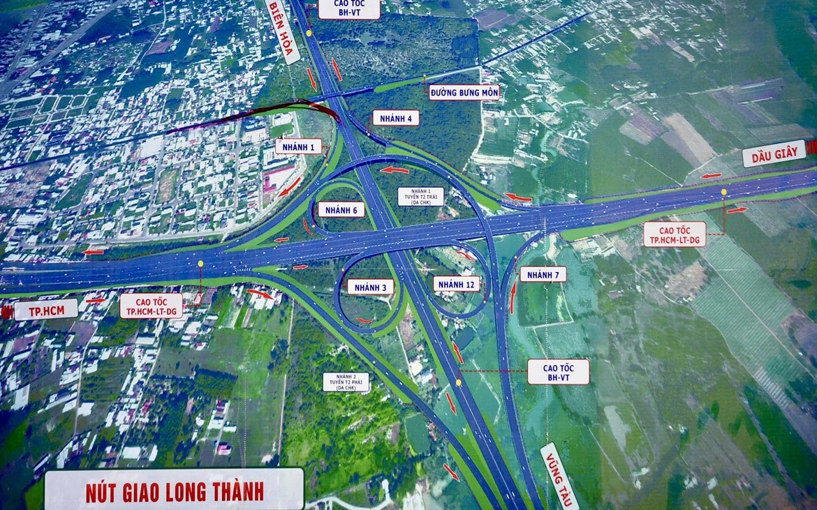 Mở toàn bộ nút giao Long Thành từ cuối tháng 5