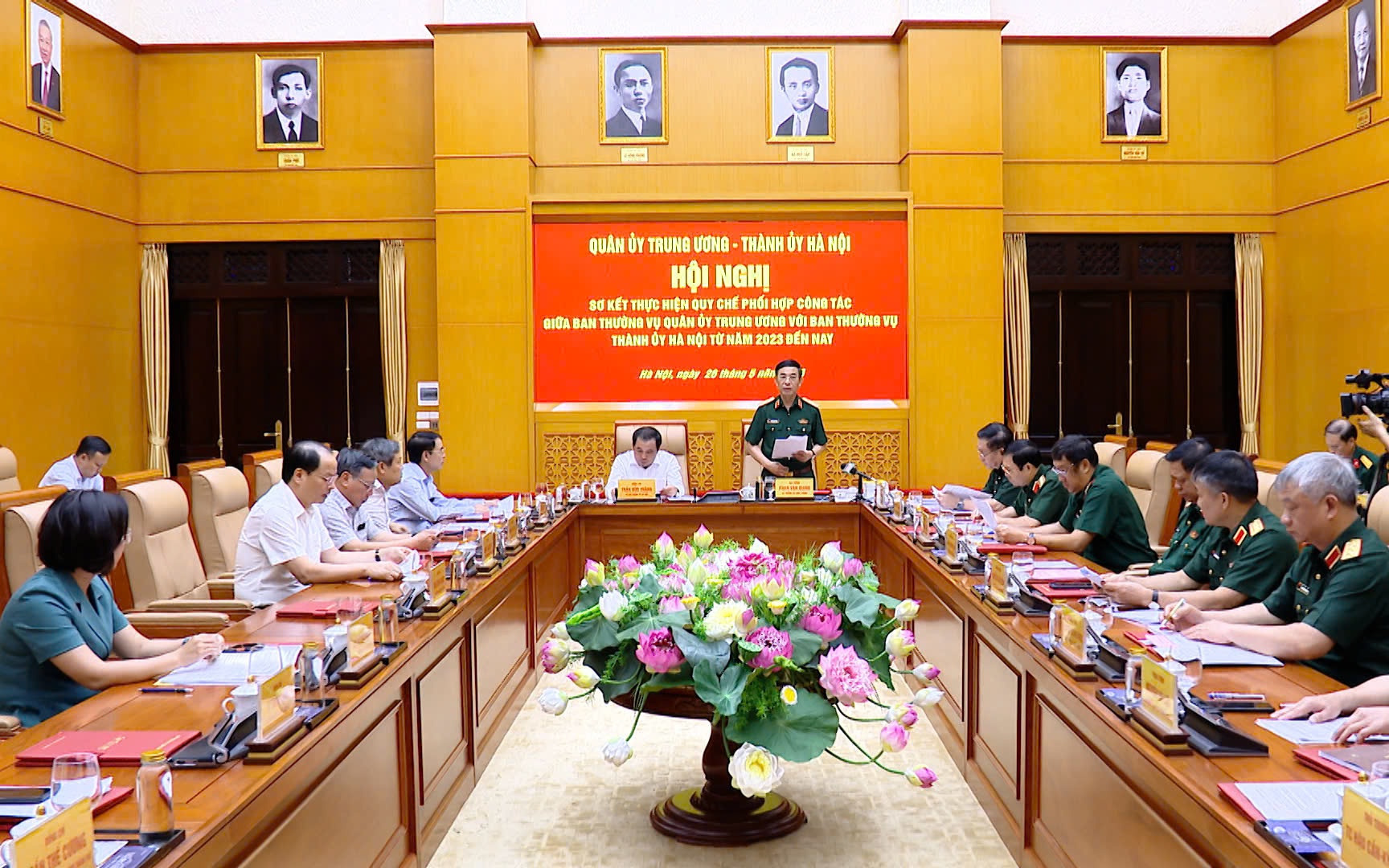 Sơ kết thực hiện quy chế phối hợp công tác giữa Ban Thường vụ Quân uỷ Trung ương và Ban Thường vụ Thành uỷ Hà Nội