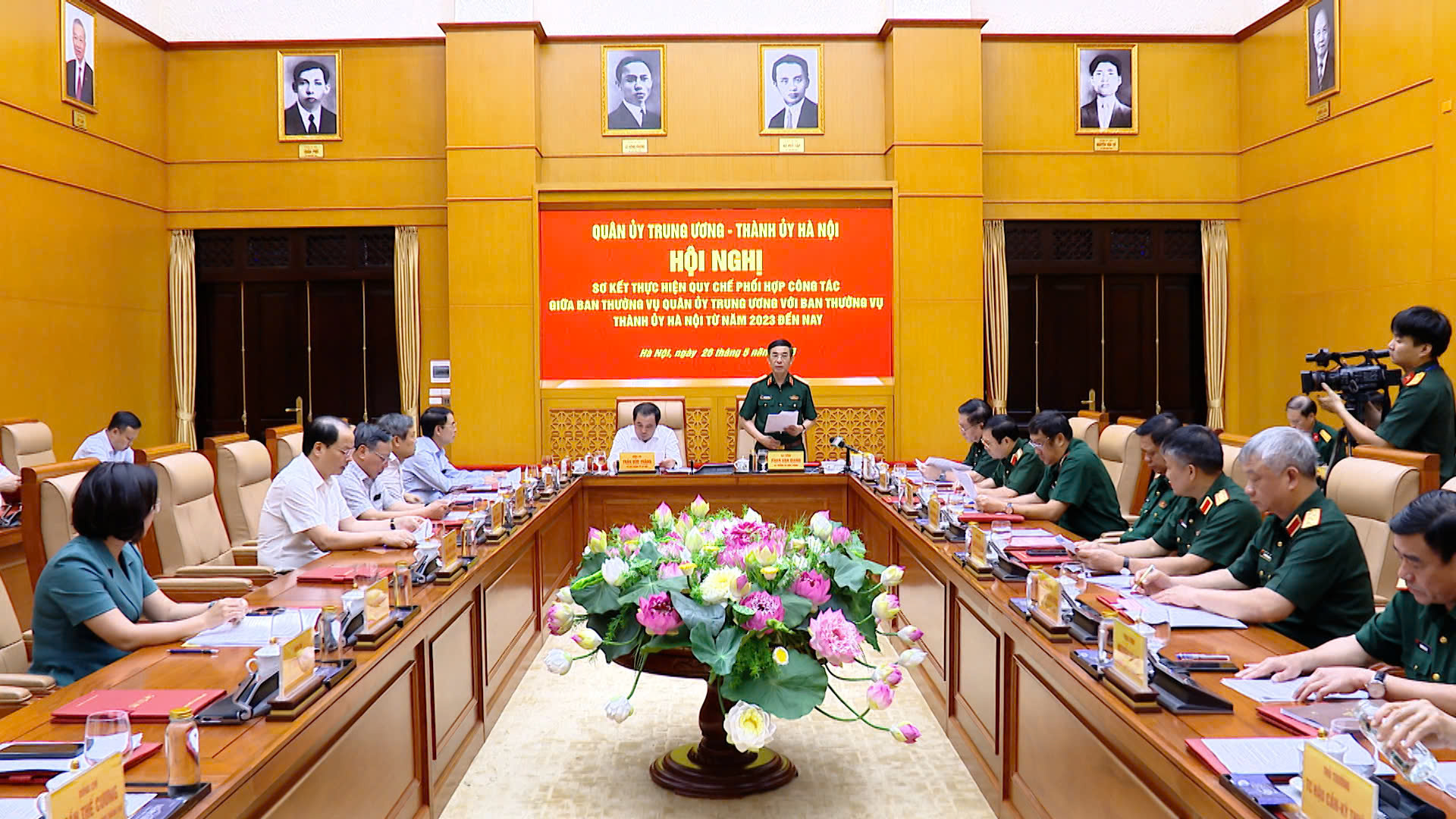 Sơ kết thực hiện quy chế phối hợp công tác giữa Ban Thường vụ Quân uỷ Trung ương và Ban Thường vụ Thành uỷ Hà Nội- Ảnh 1. Sơ kết thực hiện quy chế phối hợp công tác giữa Ban Thường vụ Quân uỷ Trung ương và Ban Thường vụ Thành uỷ Hà Nội- Ảnh 1.